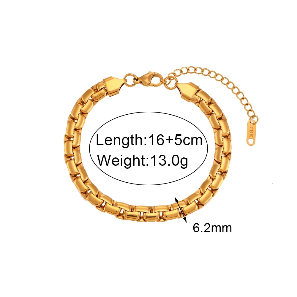 Kaia Stainless Steel Assorted Variety Collection Gold Plated Pearl Chain Cuff Bangle Bracelets Jewelry For Women