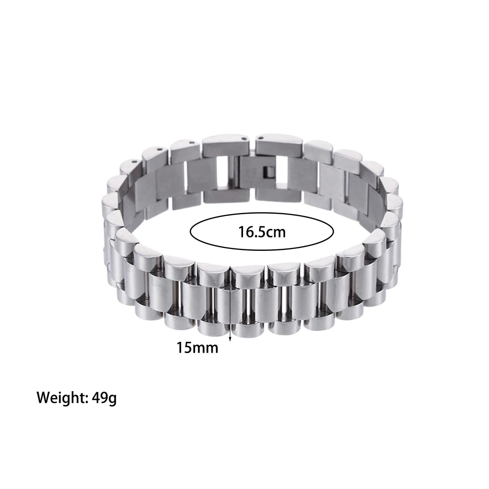 Kaia Stainless Steel Assorted Variety Collection Gold Plated Pearl Chain Cuff Bangle Bracelets Jewelry For Women