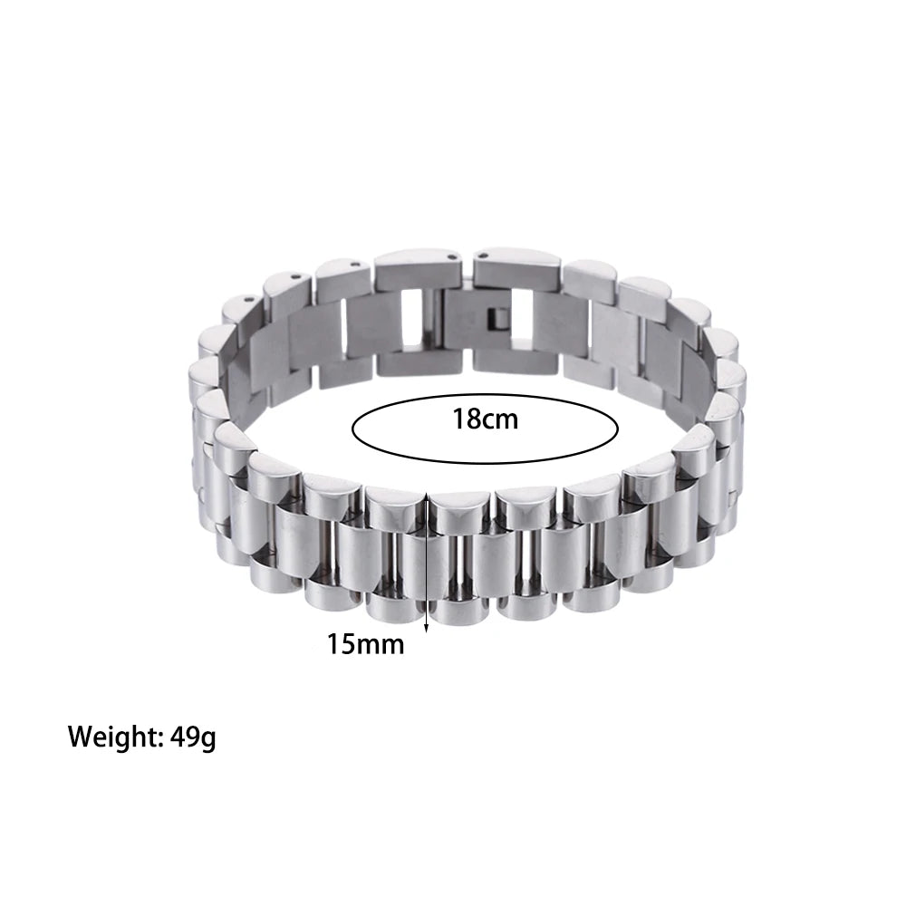 Kaia Stainless Steel Assorted Variety Collection Gold Plated Pearl Chain Cuff Bangle Bracelets Jewelry For Women